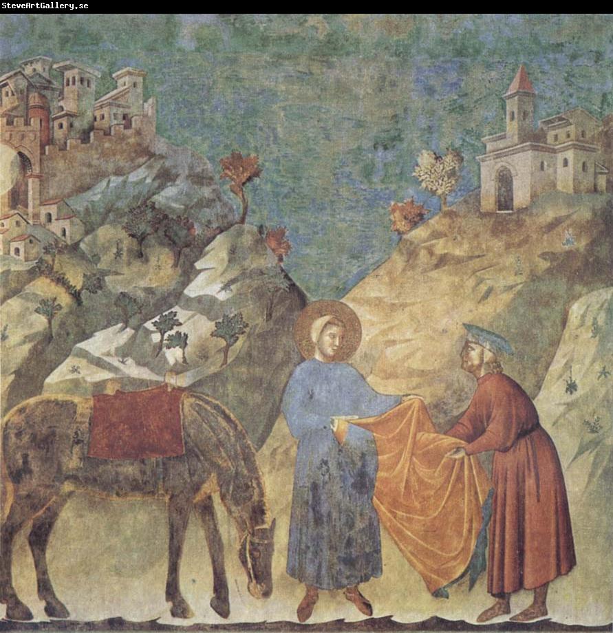 GIOTTO di Bondone St Francis Giving his Cloak to a Poor Man